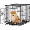 Feandrea Gabbia per Cani, 1 Porta, Pieghevole, 61,5 x 44 x 50 cm | Box Cani per Interno in Metallo con Vassoio, Montaggio Senza Attrezzi, Nero Inchiostro, Collezione Dack, PPD010BH01