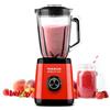 Taurus - Frullatore a tazza, 1500 W, caraffa in vetro 1,5 l, tritaghiaccio, senza BPA, lama inox 4 taglienti, lavabile in lavastoviglie, rosso