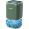 VigorLife Deumidificatore Casa Portatile - 1000ML Mini Deumidificatore Silenzioso ed Efficiente con Luce LED a Colori, Auto-Spegnimento, Risparmio Energetico, Ideale per Camera, Bagno e Piccoli Spazi (Verde)