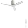 CREATE / WINDCALM S/Ventilatore da soffitto ABS bianco con telecomando / 40W, Silenzioso, Ø112 cm, 6 velocità, temporizzatore, funzione estate-inverno