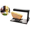 hzexun Raclette Formaggio Melter Elettrico Commerciale Macchina per Formaggio 750W Nacho Formaggio Dispenser Mezza Ruota di Formaggio Maker Angolo Regolabile Riscaldamento Rapido