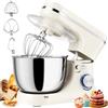 ORTOSUD Impastatrice Planetaria,1000W, 8 Velocità,Pulse,Ciotola in Acciaio Inossidabile 5L-Impastatrice con Frusta, Gancio Impastare e Mescolatore Perfetta per Ogni Cucina, Bianco latte