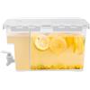 Duoruameng Distributore di bevande, distributore di acqua in plastica con rubinetto e piastra filtrante rimovibile, distributore di limonata (6L)