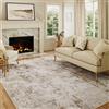 HUGEAR Tappeto Salotto 150x210cm Marrone Grigio Tappeti | Lavabile in Lavatrice, Antiscivolo, Astratto, Pelo Corto, Cameretta, Scendiletto, Ufficio, Moderno