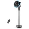 AIRMATE Ventilatore a Piantana con Luce, Ventilatore di Circolazione dell'Aria, Ventilatore Silenzioso con Potenza del Vento a 16 Velocità, 120°+90° Multiangolo, Ventilatore con Telecomando