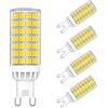 MAYCOLOR G9 LED Lampadine 9W Equivalenti 75W, 750 LM, Bianca Fredda 6000K G9 Risparmio Energetico Lampadine per Plafoniera da Soffitto Lampadario Non Dimmerabile 4 Pezzi