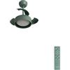 CREATE / WIND CLEAR LAMP/Ventilatore da soffitto con luce lino verde sage con telecomando / 40W, Silenzioso, Ø55 cm, 6 velocità, pale retrattili, funzione estate-inverno, luce led 3 temperature