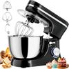 ORTOSUD Impastatrice Planetaria,1000W, 8 Velocità,Pulse,Ciotola in Acciaio Inossidabile 5L-Impastatrice con Frusta, Gancio Impastare e Mescolatore Perfetta per Ogni Cucina, Nero