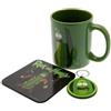 Pyramid International Rick e Morty - Set regalo Cetriolo Rick Tazza, sottobicchiere e portachiavi