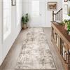 HUGEAR Tappeto Corridoio Lavabile 60x240cm Marrone Grigio