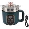 Aurikall Pentola Elettrica Da 1,8 Litri Con Timer Intelligente, Mini Fornello Antiaderente, Pentola Portatile Da 600 W Per Zuppe, Tagliatelle, Farina D'avena E Bistecche, Spina UE 220 V