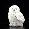 Wonder Sprout Peluche piccolo civetta delle nevi super morbido da collezione peluche Interessante uccello compagno per coccole pisolini e decorazioni per la casa regalo Natale bambine e bambini - 25cm bianco