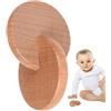 Generico Dischi ad incastro Giocattolo - Sicuro Dischi ad incastro Giocattoli in legno per bambini | Giocattolo per lo sviluppo del bambino infantile per 0-3 bambini piccoli che afferrano il dito naturale