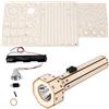 Genérico Kit Per Torcia Elettrica In Legno Giocattolo Educativo di Circuito | Kit Costruzione STEM per Esplorazione Creazione Bambini Ragazzi Classe Scuola Casa