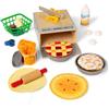 Melissa & Doug Make and Bake Pies - Set di cibo e forno in legno con impasto morbido per bambini dai 3 anni in su, certificato FSC