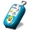 Multiprint Trolley Set Baby Shark, Made in Italy, Album da Colorare, Stickers, Pennarelli e Matite, Set Timbrini Bimbi, in Legno e Gomma Naturale, Inchiostro Lavabile Atossico, Idea Regalo, Art.64995