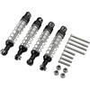 SPYMINNPOO Ammortizzatori per auto RC, 2 paia di ammortizzatori in lega da 60 mm, aggiornamenti compatibili con WPL C14 C24 MN D90 99S Model Car (nero)