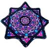 Mougee - Classic Flow Star - per principianti e avanzati - Giocattolo di flusso divertente e stimolante - Colori e motivi vivaci - Diametro 68,6 cm - Peso 425,2 g (Flower Power con anello di potenza)