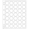 Leuchtturm Plastic Sheets ENCAP, Clear Pockets for 35 Coins with a Diameter Between 25 And 27 mm