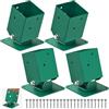 BeneLabel set da 4 boccole a vite per altalena, supporto per piedi dell'altalena, portapalo, boccola a terra girevole a 360°, parco giochi, struttura per arrampicata, piastra di base per palo