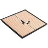 Mesuaeso Set di scacchi magnetico Go Gomoku, gioco portatile con singole pietre convesse in plastica, strategia classica cinese for bambini e adulti scacchiera portatile(20 * 20 * 2cm)
