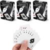 HaiFafafaing Mini carte da gioco con 3 mazzi, mini mazzo di carte da poker in miniatura, 5,6 x 3,3 cm, carte da gioco piccole per adulti, bomboniere, Natale, Halloween