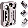 berotok Fidget Slider in metallo magnetico, blocco meccanico EDC Push Block | Giocattolo antistress per adulti, con feedback tattile e suono della forcella accordata, gadget e regalo per uomini