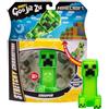 Heroes of Goo Jit Zu BANDAI CO42959 Heroes di Goo JIT Zu Action Figure Universo Minecraft, Creeper, Schiaccia e Schiaccia, Multicolore