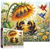 Tucocoo Carino ape puzzle 1000 pezzi per adulti Bumble Bees con girasole e miele puzzle floreale giardino uccelli natura puzzle 40 x 70 cm divertente sfida gioco attività familiare regalo decorazione parete