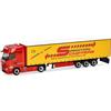 Herpa Modellino camion Mercedes-Benz Actros Gigaspace semirimorchio telonato Spedition Schiffers, miniatura in scala 1:87, pezzo da collezione, Made in Germany, plastica