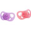 Twistshake TS-78082 Set da 2 Ciucci in Silicone 0-6 mesi, Rosa e Viola
