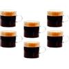Tognana Lyra, set 6 tazze caffè 130 cc, vetro, trasparente