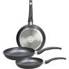 Tognana Copper & Charcoal, set 3 padelle 20/24/28 cm, alluminio, nero