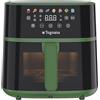 Tognana Iridea,Friggitrice ad aria 6L, doppia resistenza, display digitale, timer, 80-200°C, finestra, 1700W, Verde Salvia