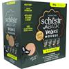 Schesir After Dark, Multigusto in Mousse, Alimento Umido Completo per Gatti, in Busta, Grain Free, Alto Contenuto di Proteine, Fonte di Idratazione, 12 x 80 g