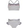 Petit Bateau A0cxl, Costume da Bagno 2 Pezzi Bambina, Bianco/Blu, 3 Anni