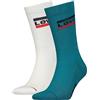 Levi's CREW SOCK, Calzini, Unisex - Adulto, Blu (Ocean Depths), 35-38