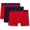 PUMA Boy's Elements Boxer, Red/Navy, 158/164 (3er Pack)