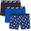 PUMA Boy's Elements Boxer, Blue Combo, 134/140 (3er Pack)
