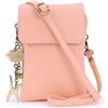 Catwalk Collection Handbags - Mini Borsa a Tracolla in Pelle - Borsa Porta Cellulare - Borsetta Donna per Smartphone - Piccola - Billie