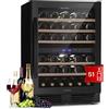 KLARSTEIN Cantinetta Vino Refrigerata a Zona Doppia per Interno/Esterni, Frigo Bar, Cantina Vino con Porta in Vetro, Mini Frigo Silenzioso, Frigorifero Piccolo Touch Control, 5-20°C, 51 Bottiglie