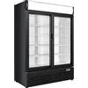 Générique Armadio per bevande refrigerato, 1000 litri, bianco e nero, 2 ante scorrevoli con baldacchino