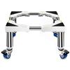 Lshtshf-ddzz Supporto for lavatrice mobile for carichi pesanti con ruote bloccabili for | Frigorifero con asciugatrice e base for frigorifero e congelatore(4 Wheel,30cm)