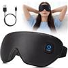 nexomist Mascherina per Dormire Maschera Occhi Riscaldata: Occhiali Termici Senza Fili con Ricarica USB - 4 Livelli di Maschera Termica per Dormire Oscurante - Lavabile e Portatile per Fatica Oculare a Casa