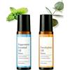 YESTARTDS Roll-on Rilassate Set Di Roll On Con Oli Essenziali Di Aromaterapia Roll On Olio Essenziale Menta Eucalipto Piperita Olio Essenziale Naturali Pronto Profumato Di Aromaterapia Adatto A Tutti I Tipi Di
