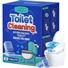 MQUGEE Pastiglie Anticalcare WC, Pastiglie Detergenti per WC, Detergente Effervescente, Profumo Fresco di Lunga Durata, Rimuove Calcare Incrostazioni Macchie e Odori, 12 Pezzi
