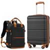 COOLIFE Ryanair Valigia Cabina 55x35x20 e EasyJet Bagaglio a mano 40x30x20
