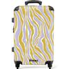 NoBoringSuitcases.com NoBoringSuitcases© Trolley Medio Rigido Valigia Media Da Viaggio Aereo | 67x43x25 cm - Leggera Ruote Valigie Stiva M Suitcase Luggage Trolly Light Zebra - Moderno - Multicolore