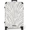 NoBoringSuitcases.com NoBoringSuitcases© Valigia Grande Bagaglio Da Stiva Trolley Viaggio Rigido | 77x51.5x28 cm - Leggero 4 Ruote Valigie XL Suitcase Luggage Zebra - Motivo - Grigio