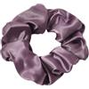 Anevous 2 elastici per capelli in seta per intestino crasso, in tinta unita, elastici per capelli, morbidi elastici, per coda di cavallo, per capelli da donna, per la cura dei capelli, viola scuro